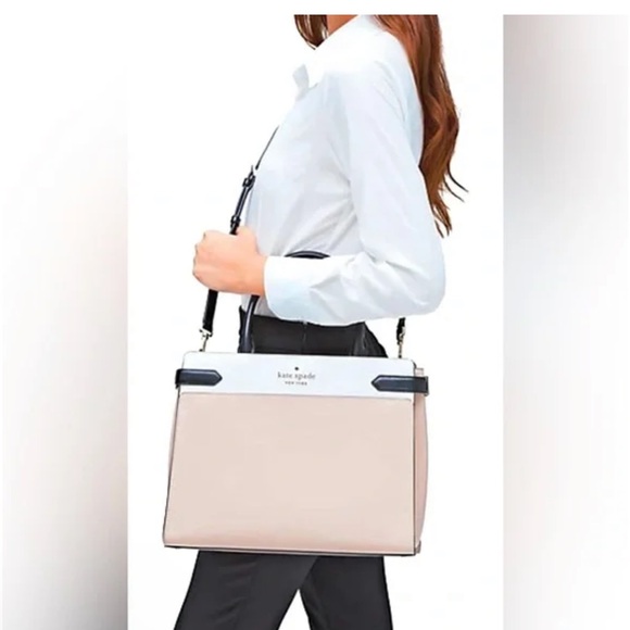 kate spade Handbags - Kate Spade (R $495)Large Satchel Warm Beige
Multi Colorblock Crossbody NWT